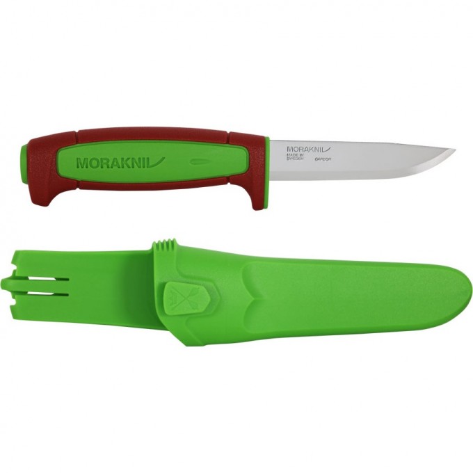 Нож MORAKNIV BASIC 511 лимитированный 2024 углеродистая сталь, пластиковая ручка (терракотовая) зеленая вставка 14281 Нож MORAKNIV BASIC 511 лимитированный 2024 углеродистая сталь, пластиковая ручка (терракотовая) зеленая вставка 14281